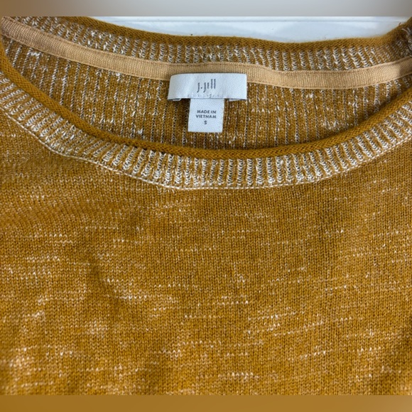 J Jill Sweater Crewneck Golden Mustard Womens Size Small - Picture 8 of 11